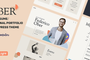 Ober (v1.3.0) CV Resume WordPress Theme