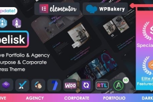 Obelisk (v1.8.0) Agency Portfolio & Creative WordPress Theme