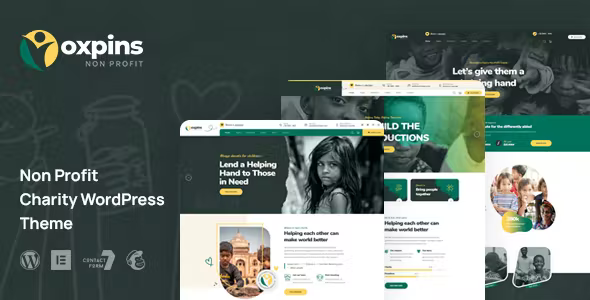 Oxpins v2.0.0 – Non Profit Charity WordPress Theme