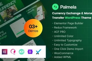 Palmela - 网上银行和汇款 Elementor WordPress 主题 1.5
