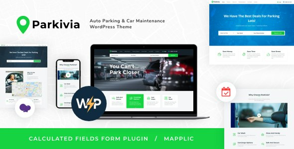 Parkivia (v1.1.9) Auto Parking & Car Maintenance WordPress Theme