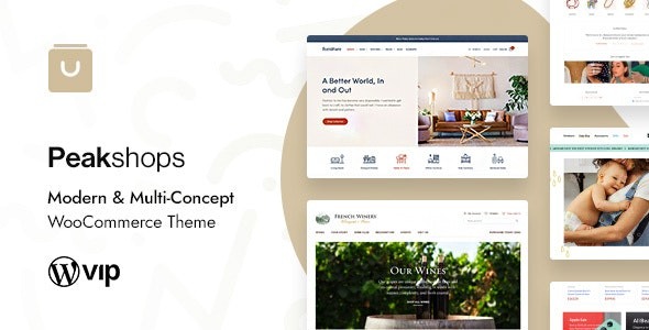 PeakShops (v1.5.3) Modern & Multi-Concept WooCommerce Theme
