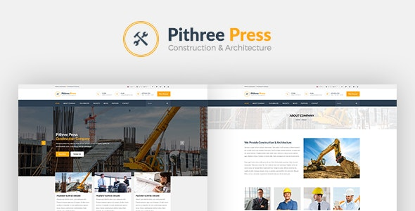 Pithree (v2.1) Construction & Building WordPress Theme