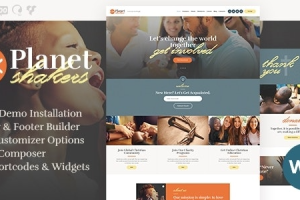 Planet Shakers (v1.0.7) Church & Religion WordPress Theme