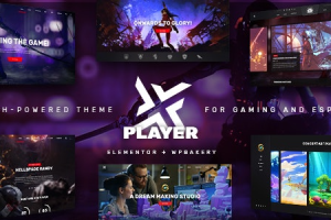 PlayerX v2.2 Gaming and eSports Theme