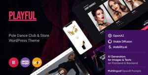 Playful - 钢管舞夜总会和商店 WordPress 主题 1.19