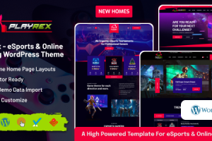 Playrex (v1.4.4) eSports & Gaming Clan News WordPress Theme