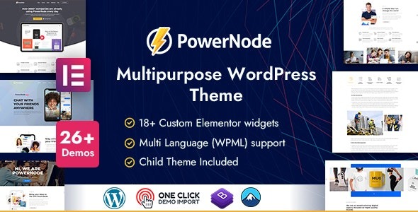 PowerNode v1.3.2 – Multipurpose WordPress Theme [NFIX]