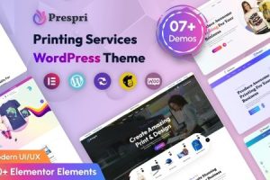 Prespri (v1.0.6) Printing Services WordPress Theme