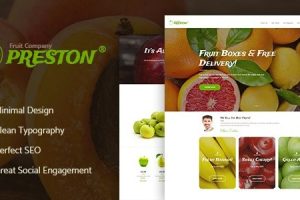 Preston (v1.1.9) Fruit Company & Organic Farming WordPress Theme