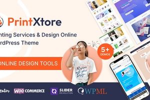 PrintXtore (v1.7.5) Printing Services & Design Online WordPress WooCommerce Theme