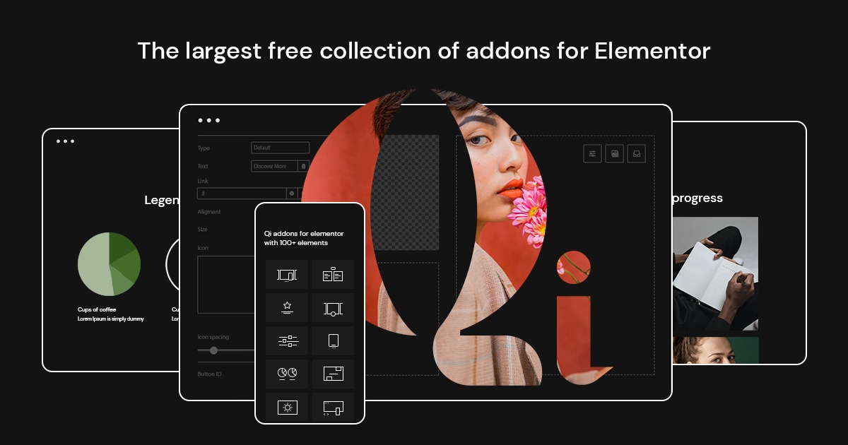 Qi Addons For Elementor Premium v1.7.1 + Qode Essential Addons Premium v1.0.7 (Activated)