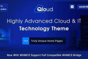 Qloud 3.0.8 Cloud Computing, Apps & Server WordPress Theme