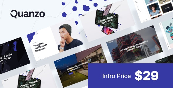 Quanzo (v1.0.9) Personal Portfolio WordPress Theme