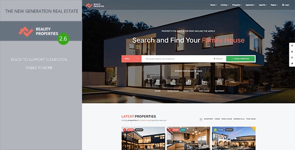 NFixed* Reality v2.6.3 Real Estate WordPress Theme