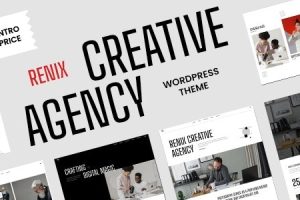 Renix - 数字代理和创意作品集 Elementor 主题 1.0.7
