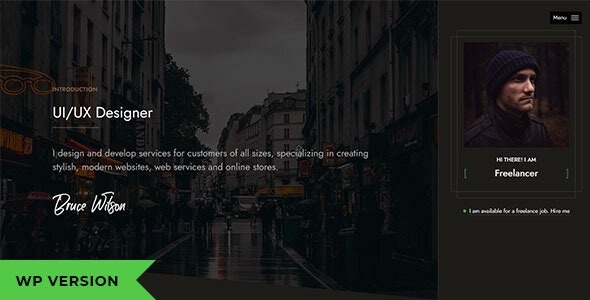 Resumo (v.1.0.8) Personal Portfolio WordPress Theme