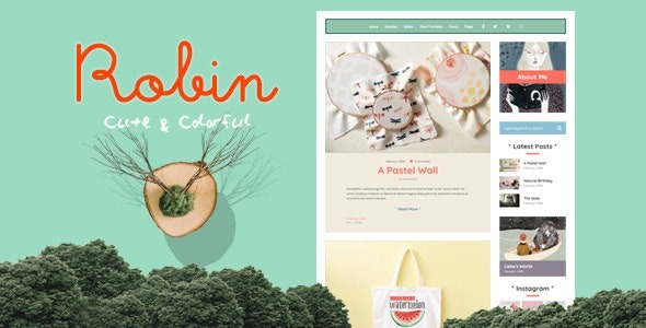 Robin v7.0.6 Cute & Colorful Blog Theme