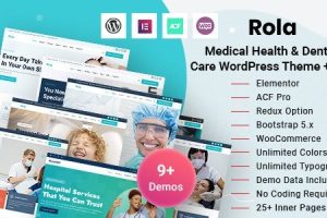 Rola (v2.9) Medical Health & Dental Care WordPress Theme