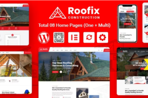 Roofix (v2.2.3) Roofing Services WordPress Theme (Activated)