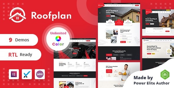Roofplan (v1.0.1) Roofing Services WordPress Theme + RTL
