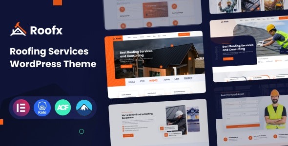 Roofx v1.0 Roofing Services WordPress Theme