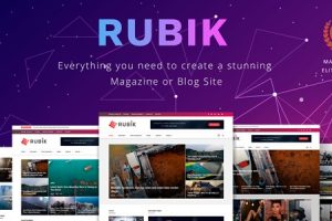 Rubik v2.9.1 A Perfect Theme for Blog Magazine Website