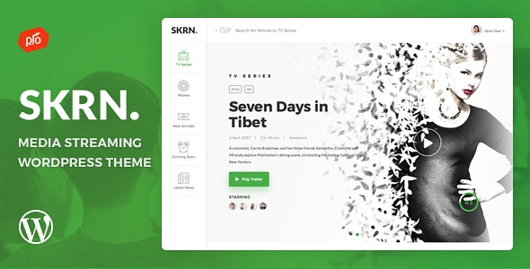 SKRN (v5.9) Media Streaming App WordPress Theme
