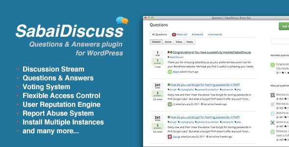 Sabai Discuss v1.4.16 Q&A forum plugin for WordPress