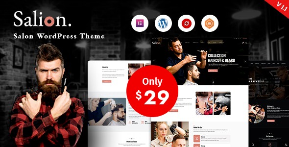 Salion v1.6.1 Hair Salon WordPress Theme