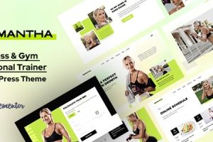 Samantha (v1.1.6) Personal Fitness Trainer WordPress Theme