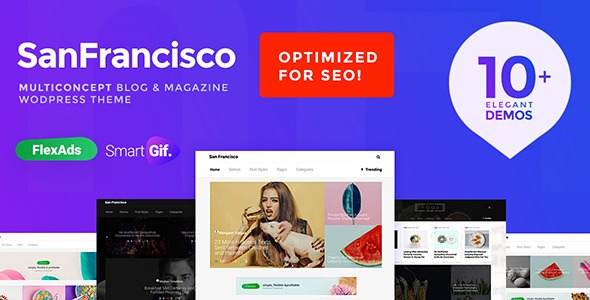 SanFrancisco (v1.20) MultiConcept Blog & Magazine WordPress Theme