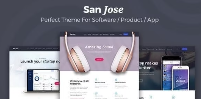 SanJose (v1.1.7) Landing Page Theme