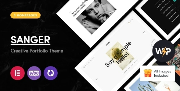 Sanger v1.13.0 Personal Portfolio for Creatives Theme
