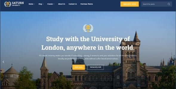 Saturn (v1.3.0) university and education WordPress theme [ACTIVATED] Download