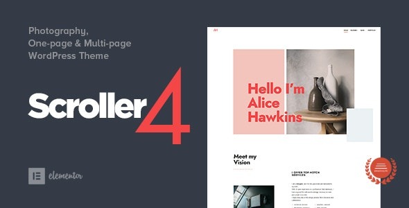 Scroller (v5.0) Parallax Scroll Responsive Theme