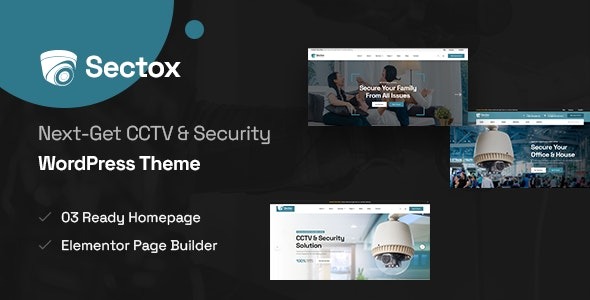 Sectox v1.0.5 CCTV & Security WordPress Theme