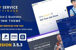 Service Finder (v5.0) Provider and Business Listing WordPress Theme [Activated]