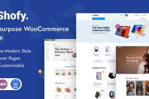 Shofy - 高度可定制的 WooCommerce WordPress 主题 + RTL   1.1.5