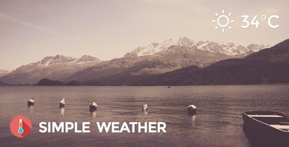 Simple Weather v4.4.4 WordPress Shortcode & Widget
