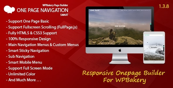 Smart One Page Navigation v1.3.8 Addon For WPBakery Page Builder