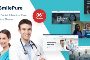 SmilePure (v1.6.0) Dental & Medical Care WordPress Theme