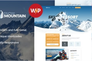 Snowy v1.7.0 Ski Resort & Snowboarding WordPress Theme滑雪和滑雪板度假村 WordPress 主题