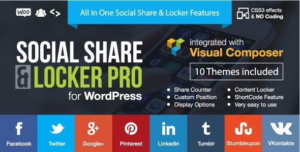 Social Share & Locker Pro v7.8 WP Plugin