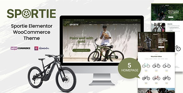 Sportie v1.0.5 Elementor WooCommerce Theme #