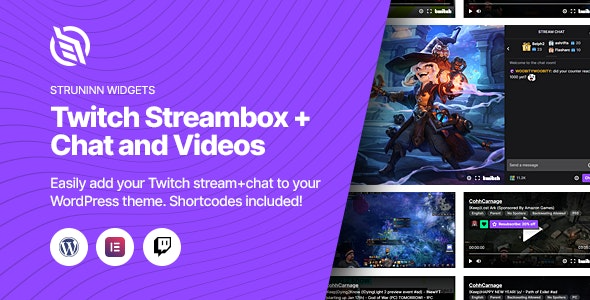 Struninn v1.0.1 Twitch Streambox with Chat and Videos