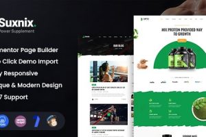 Suxnix (v1.7) Health Supplement WordPress Theme