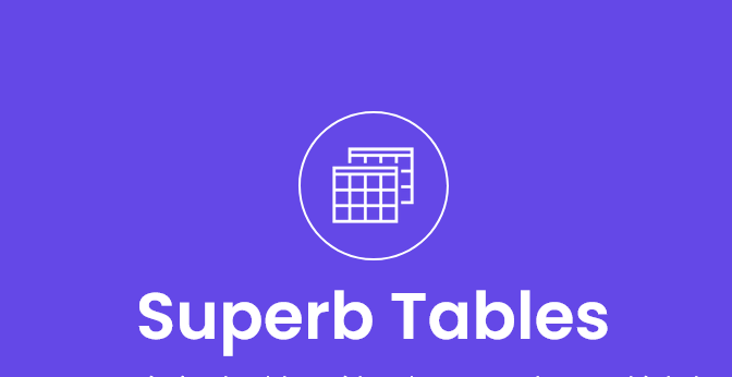 Superb Tables v109.0