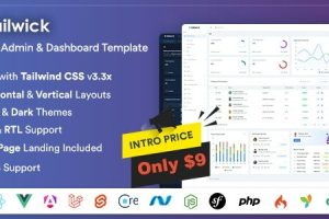 Tailwick (v1.2.0) Tailwind CSS Admin & Dashboard Template
