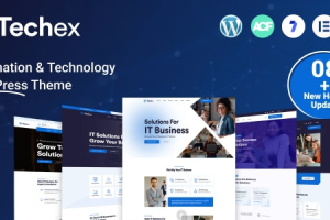 Techex (v1.0.9) IT Solutions & Technology WordPress Theme